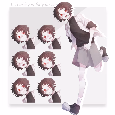 立ち絵依頼実績：さよならカミサマ HO壱
