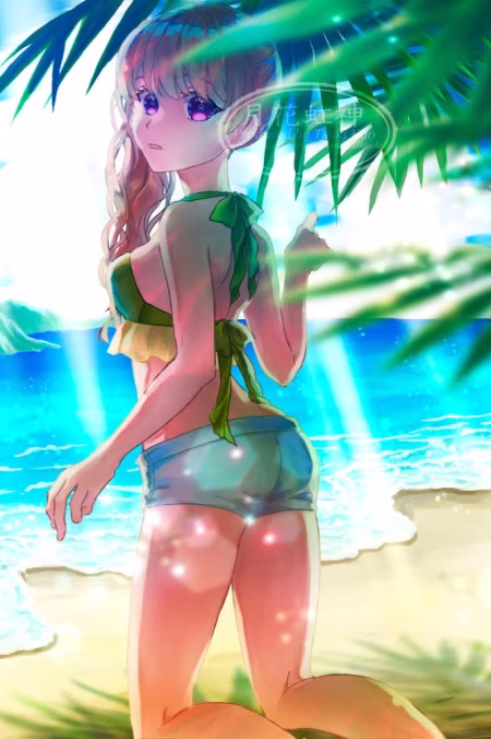 夏の海辺