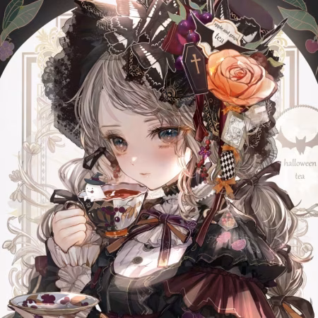 ハロウィンゴシック紅茶魔女