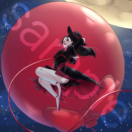 ご依頼イラスト/怪盗リボン