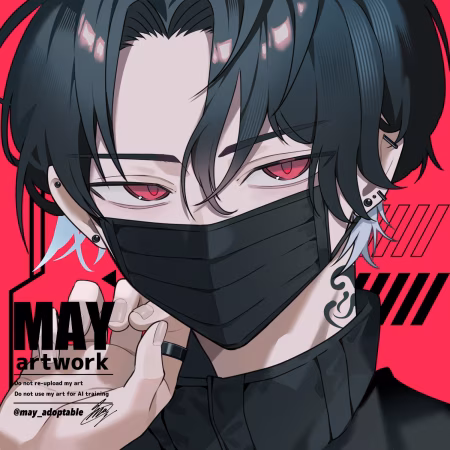 黒マスク男子