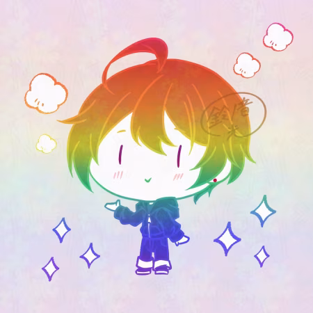 レインボーな男の子